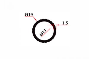 19x1,5 mm Boru