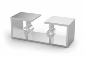 80x30 Ortadan Kanallı Duvar Flanşı